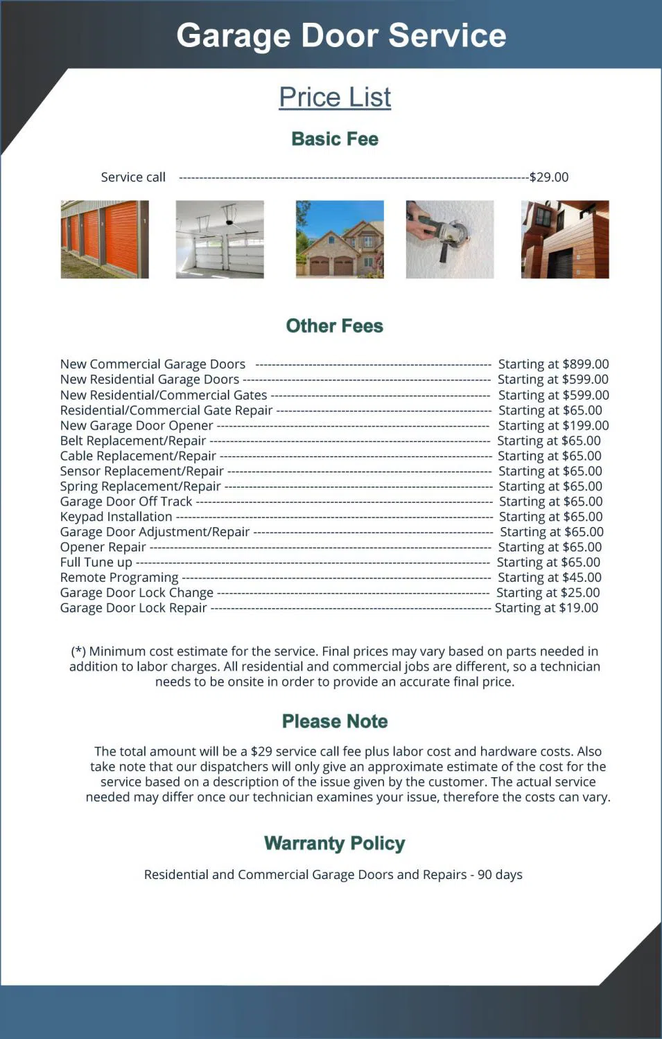 Golden Garage Door Service Broomfield, CO 303-532-5791